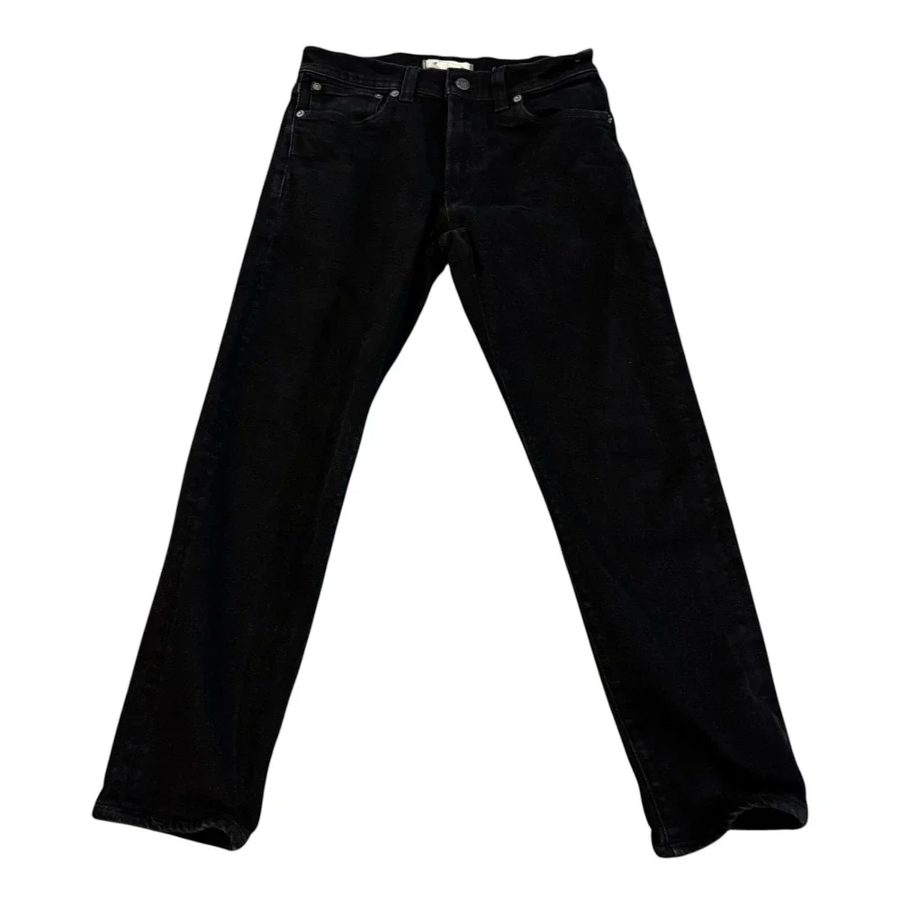 Madewell Slim Fit Men's 5-Pocket Denim Jeans Black Cotton Size 30x30